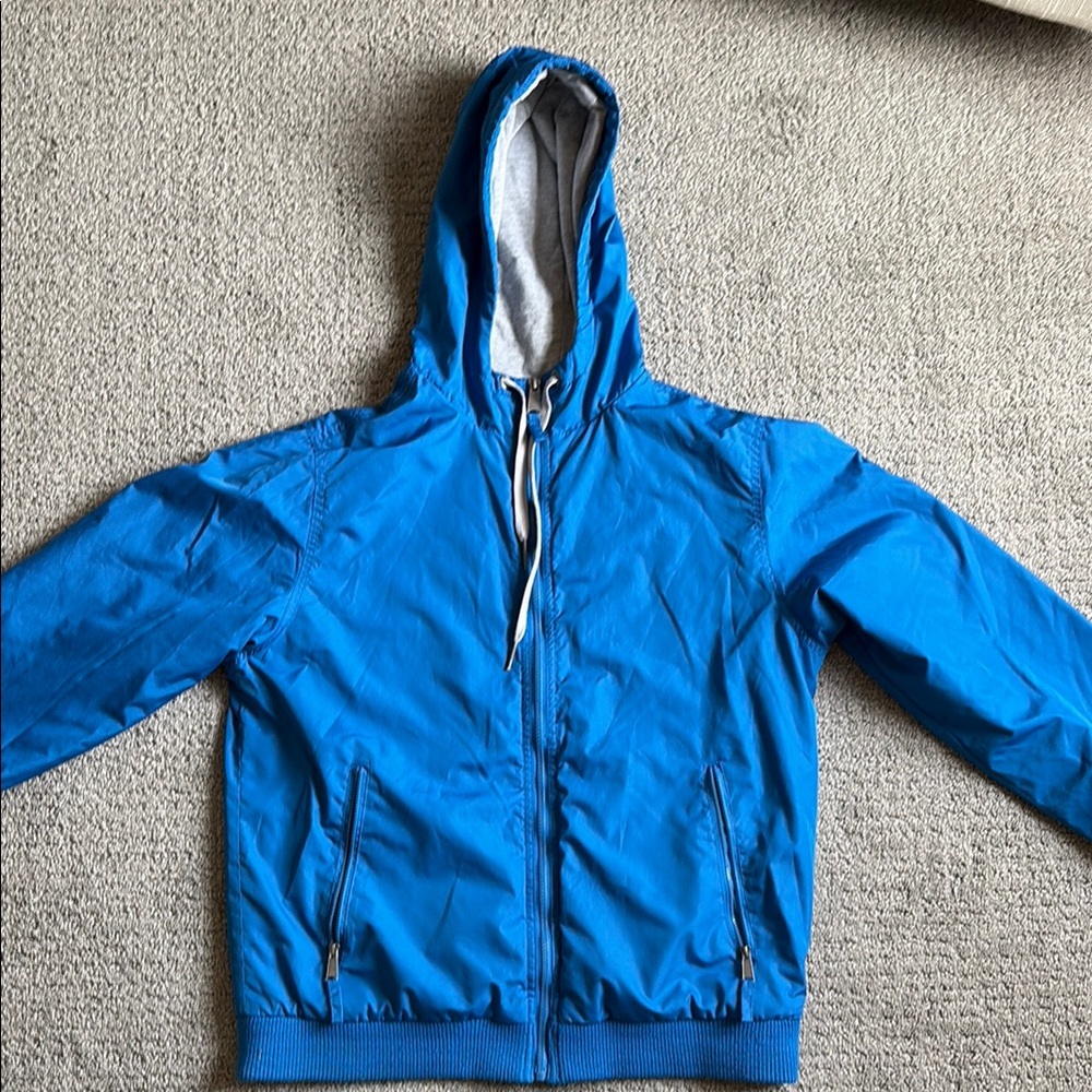 Blue Hooded Jacket